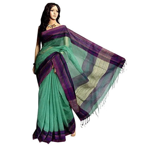 Different Available Cotton Multicolour Handloom Saree