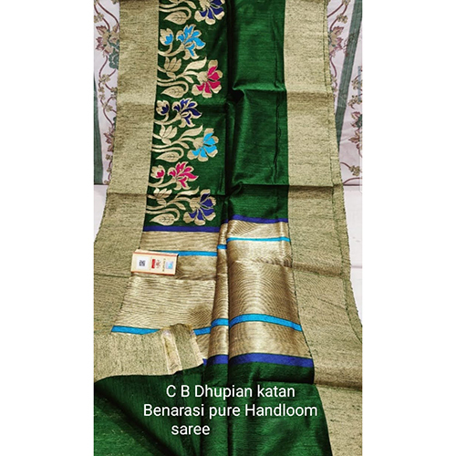 Dhupian Katan Banarasi Pure Handloom Saree