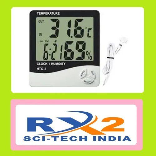 White Digital Thermohygrometer For Industrial