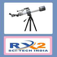 Silver-black Reflector Telescope Silver