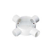 4 Way Circular Box - Silver Color, Normal Output Type, Ip55 Protection Level, Durable Material, Warranty Included