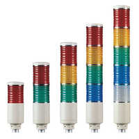 220 V Tower Lights And Beacons - Abs Base, Multicolor, Led Lighting, 6 Light Configuration | Versatile Visual Signaling For Industrial Applications