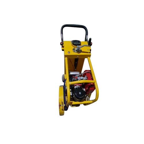 Yellow Concrete Road Cutting Machine