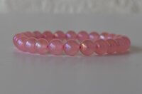 Aura Quartz Rose Quartz Bracelet Crystal Beaded Bracelet