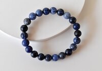 Sodalite Bracelet  Crystal Beaded Bracelet