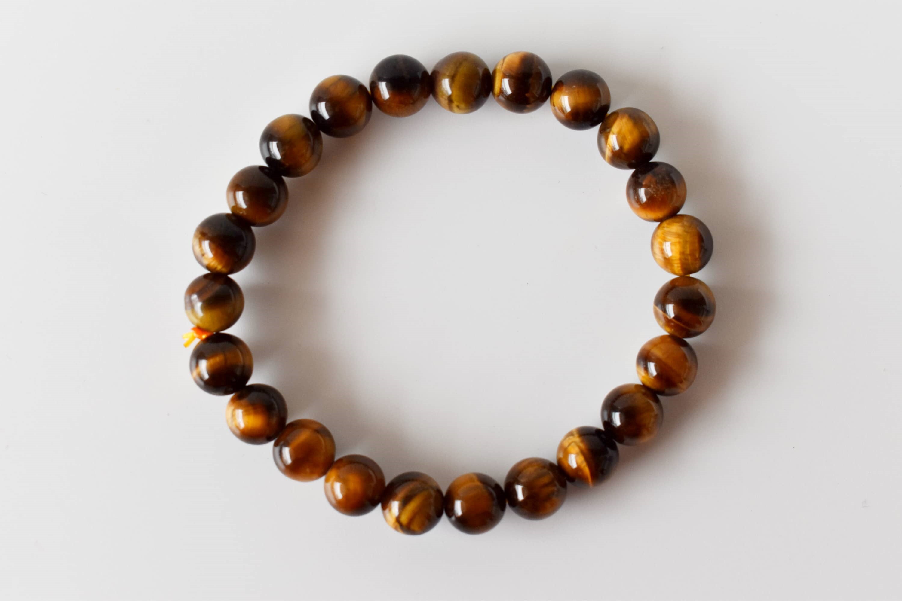 Tiger Eye Crystal Bracelet, Beaded Gemstone Bracelet