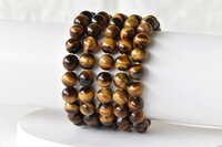 Tiger Eye Crystal Bracelet, Beaded Gemstone Bracelet