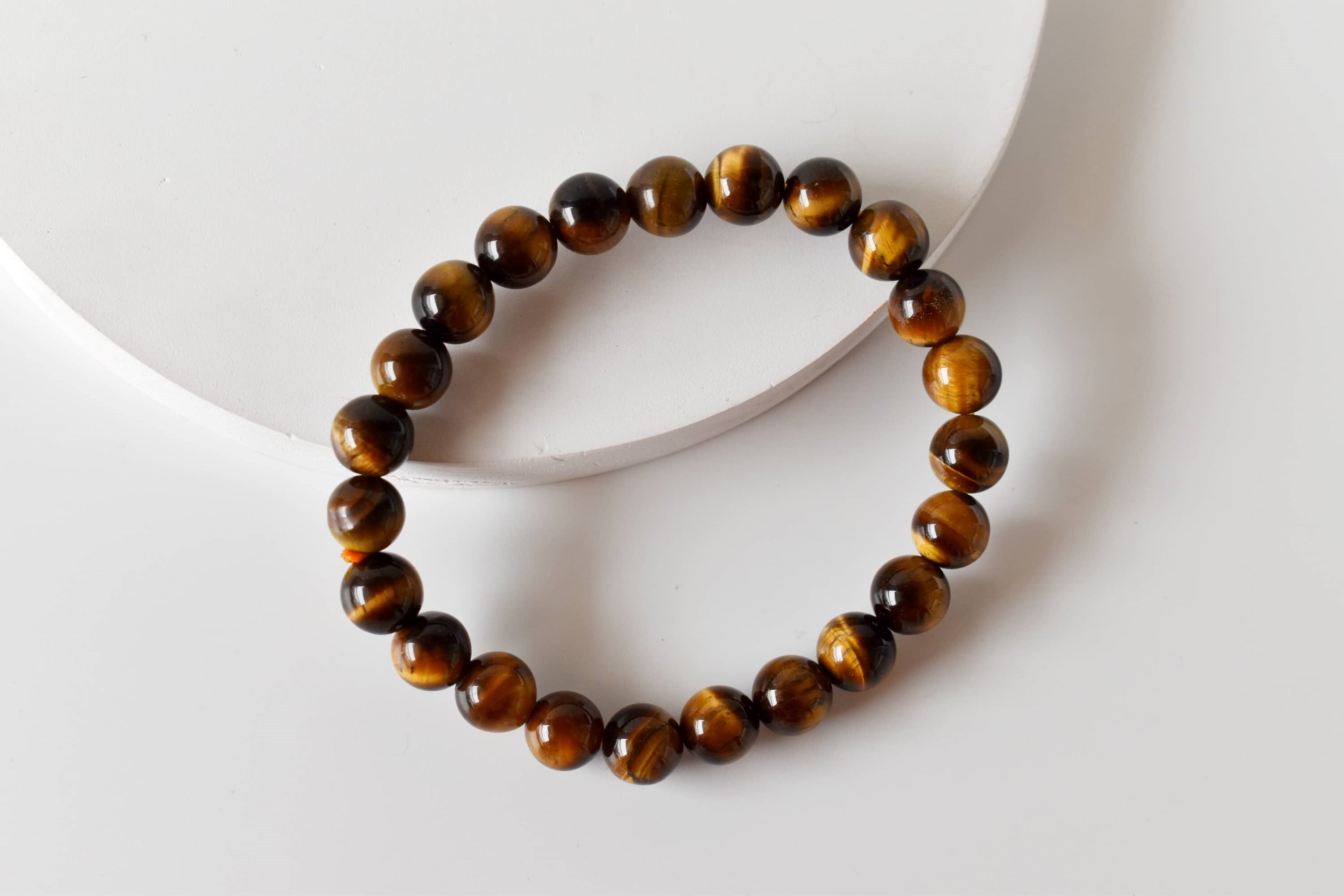 Tiger Eye Crystal Bracelet, Beaded Gemstone Bracelet