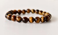 Tiger Eye Crystal Bracelet, Beaded Gemstone Bracelet