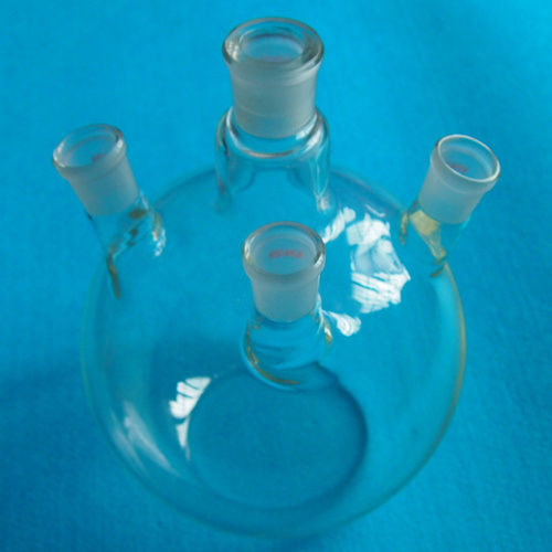 Round Bottom Flask - Borosilicate Glass, Transparent | Durable, Heat Resistant, Ideal for Lab Experiments