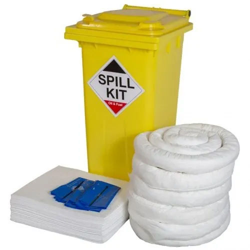 Yellow Chemical And Oil Industrial Spill Control Kit