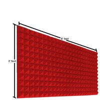 Acoustic Pyramid Foam Red