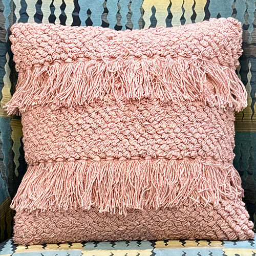 Pink Cotton Cushion - Color: Different Available