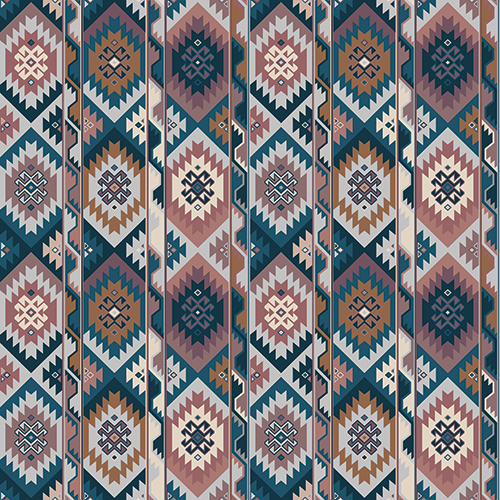 Hana Blue Digital Prints Fabric