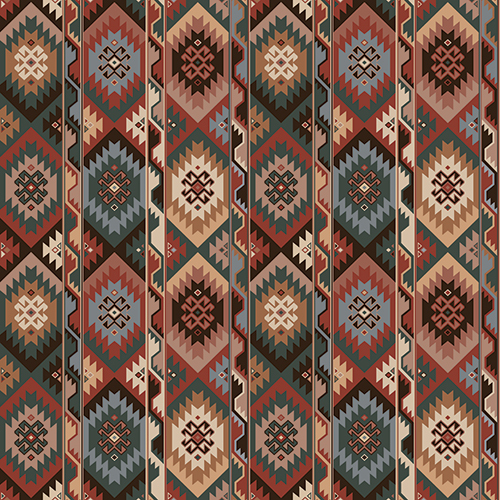 Hana Rust Digital Prints Fabric