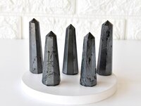 Hematite Obelisk Point Crystal Tower