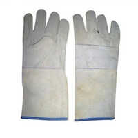 White Colour Leather Hand Gloves