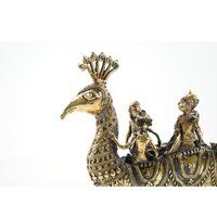 Brass Antique Finish Tribal Peacock