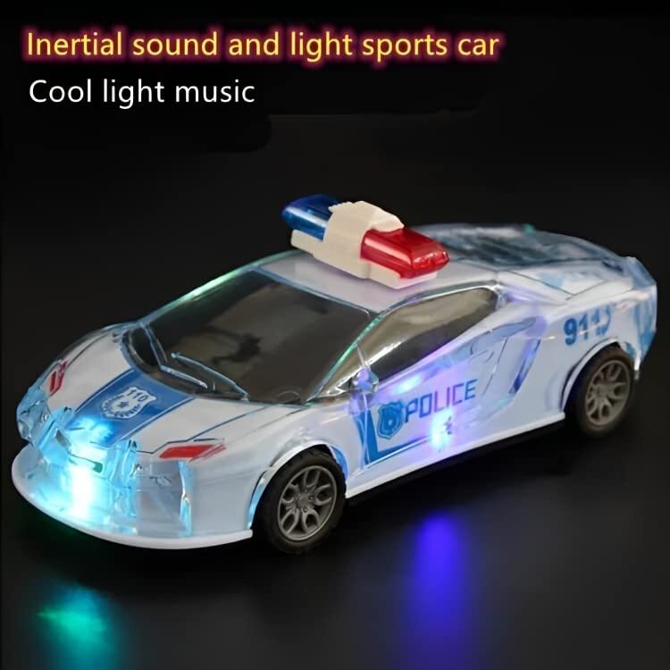 POLICE CAR WITH LIGHT AND MUSIC