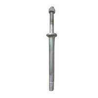 33 Kv Gi Pins - Iron, 10 Inch Height, Round Shape, 8 Mm Thickness | Galvanized Surface Treatment, High Standard, Warranty Included