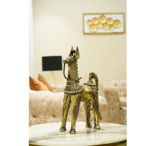 Brass Antique Finish Horse