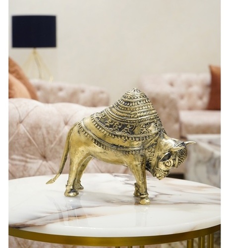 Brass Antique Finish Bull