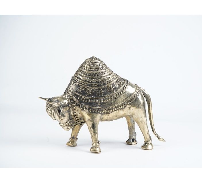 Brass Antique Finish Bull