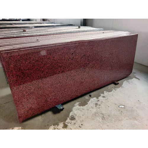 18Mm Rectangular Red Polished Granite Slab - Application: Industrial