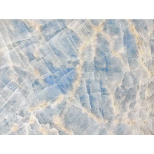 White 16Mm Rectangular Onyx Marble Slab