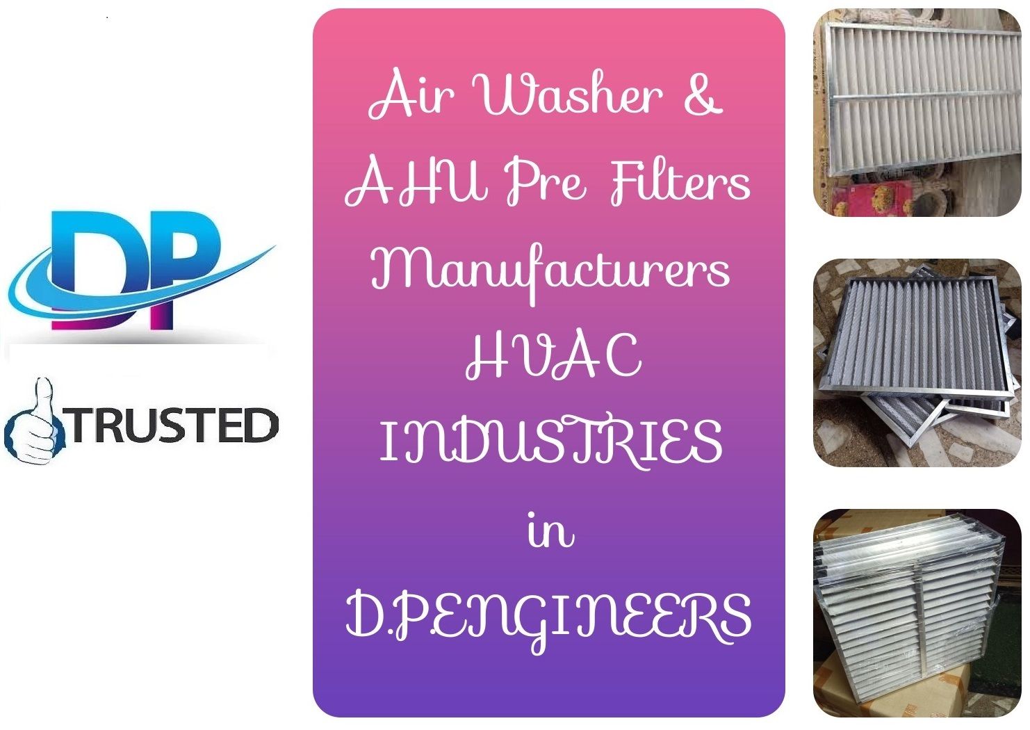 Leading Supplier of AHU ( Air Handling Unit) Filter by Guntur Vijayawada Andhra Pradesh