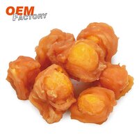 Orange Egg Yolk Twined By Chicken Wholesale High Protein Snacks For Dogs Dog Treats Factory