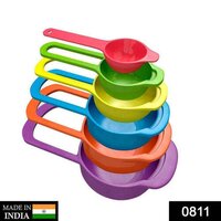 PLASTIC MEASURING SPOONS FOR KITCHEN (6 PACK)