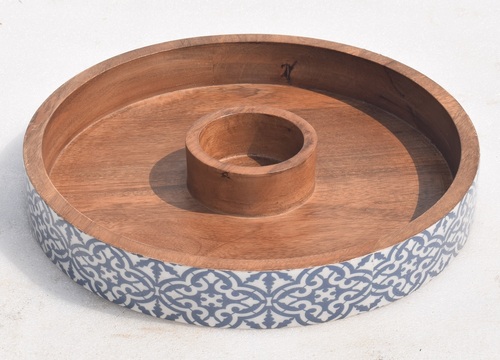 Wooden Chip-N-Dip Border Enamel - Color: Different Colors Available