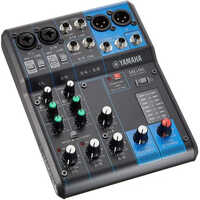 Yamaha Audio Mixer - Metal Body, 6 Channel +48v Phantom Power | 0.9 Kg Weight, Warranty Included
