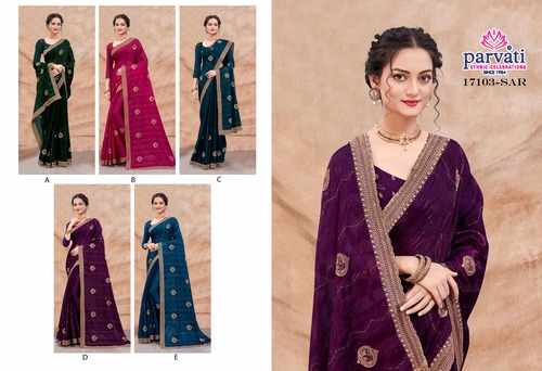 Women Chiffon Saree -32