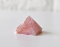 Rose Quartz Crystal Pyramids, Energy Crystal Stone