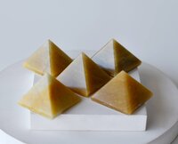 Yellow Aventurine Crystal Pyramids, Energy Crystal Stone