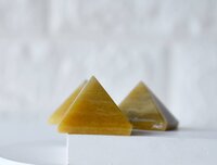 Yellow Aventurine Crystal Pyramids, Energy Crystal Stone