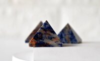 Sodalite Crystal Pyramids, Energy Crystal Stone