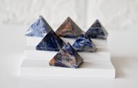 Sodalite Crystal Pyramids, Energy Crystal Stone