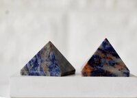 Sodalite Crystal Pyramids, Energy Crystal Stone