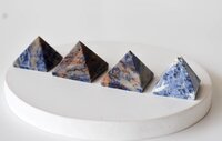 Sodalite Crystal Pyramids, Energy Crystal Stone