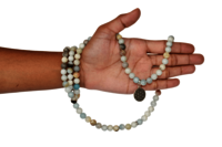 Multi Amazonite 108 Prayer Beads Mala Bracelet 108 Prayer Beads Necklace