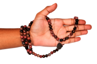 Rhodonite 108 Prayer Beads Mala Bracelet 108 Prayer Beads Necklace