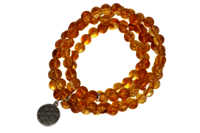 Citrine 108 Prayer Beads Mala Bracelet 108 Prayer Beads Necklace