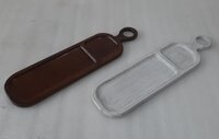 Set Of 2 Wooden Chip & Dip Tray With 2 Partition - Color: Different Colors Available