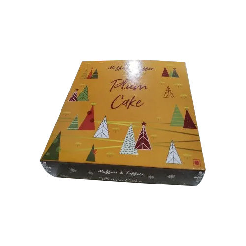 Christmas Plum Printing Cake Box