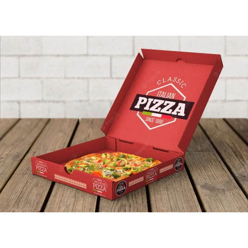 Red Customized Pizza Box