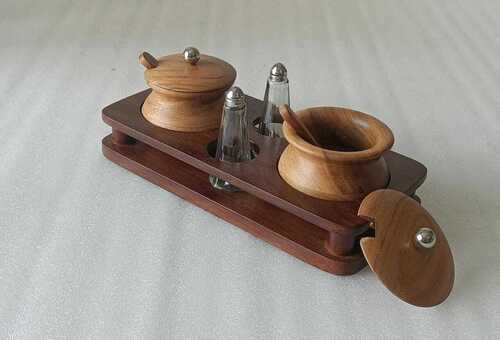 Decorative Wooden Chip & Dip Tray