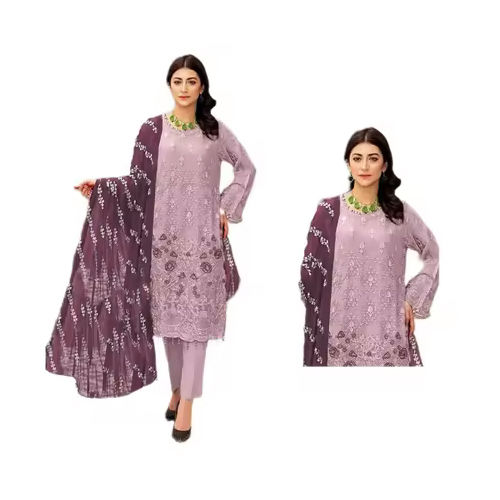 Fox Georgette Most Beautiful Pakistani Style Designer Heavy Embroidery Work Salwar Kameez